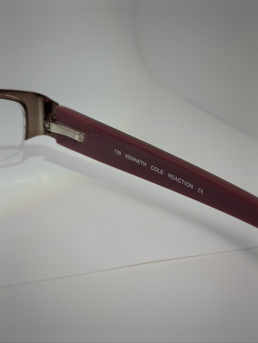 Kenneth Cole Reaction.KC 699. Rectangular Semi Rimless Purple Frame. - Picture 12 of 12